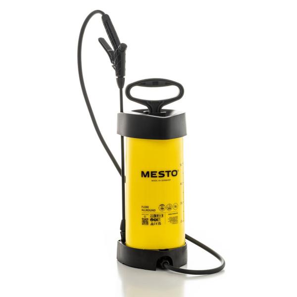 MESTO FLORI ALLROUND Drucksprühgerät 5 L mit ergonomischem Abstellventil, Füllstandsskala und stabilem Fußring, Artikel 3232RK